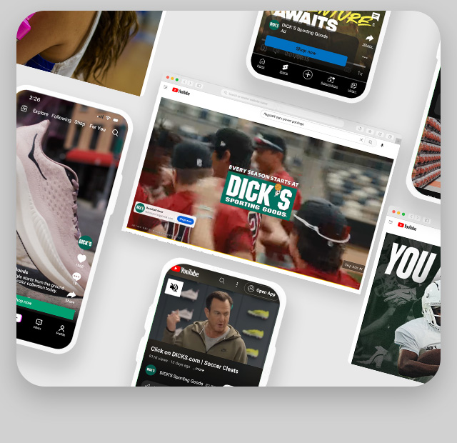 Screens featuring digital video advertisements