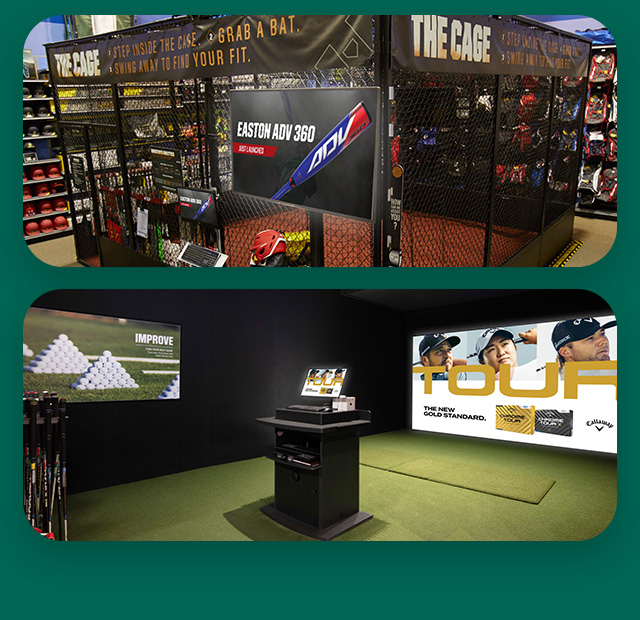 In-Store advertisements at Dick's Sporting Goods